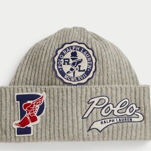 Polo by Ralph Lauren Gray Knit Beanie